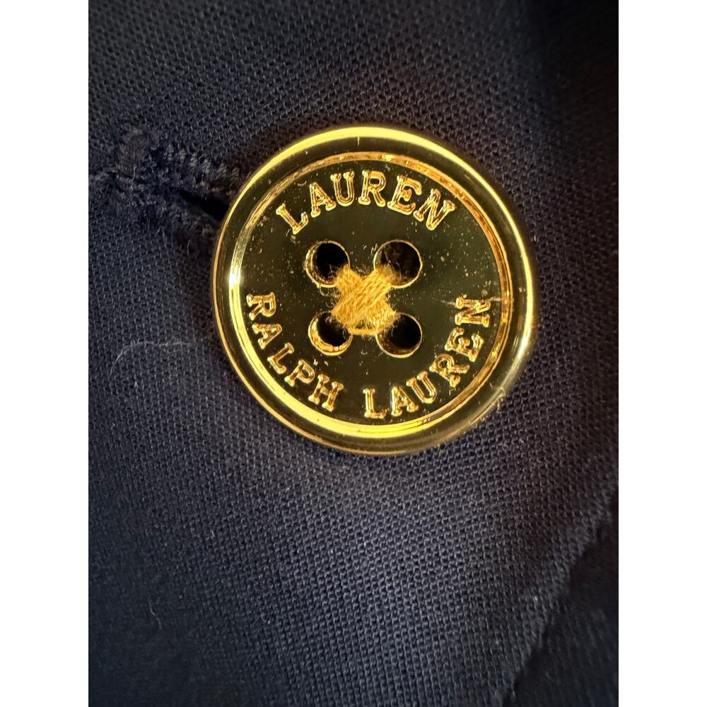 Lauren Ralph Lauren Navy Crest Blazer – Gold Buttons – Women’s size 14 - Picture 5 of 11